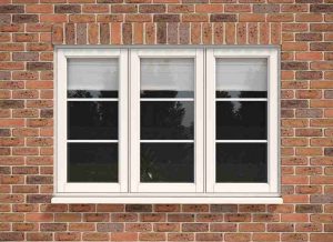 Cream Windows on a Red Brick Wall in Swindon