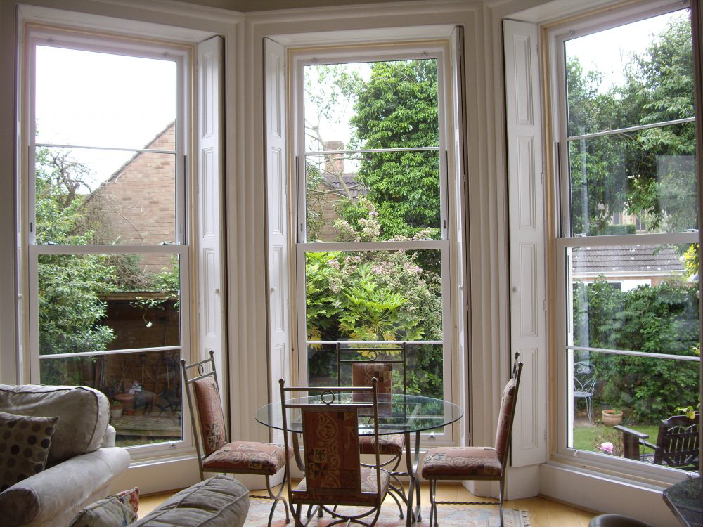 Vertical Sliding Sash Windows with a beautiful view Bristol