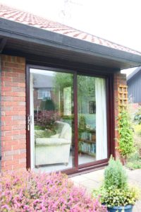 uPVC Patio Doors opening to a Garden in Swindon