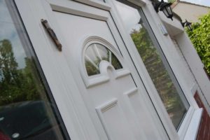 White uPVC Door in a Modern house in Swindon