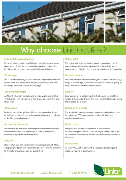 why choose liniar roofline