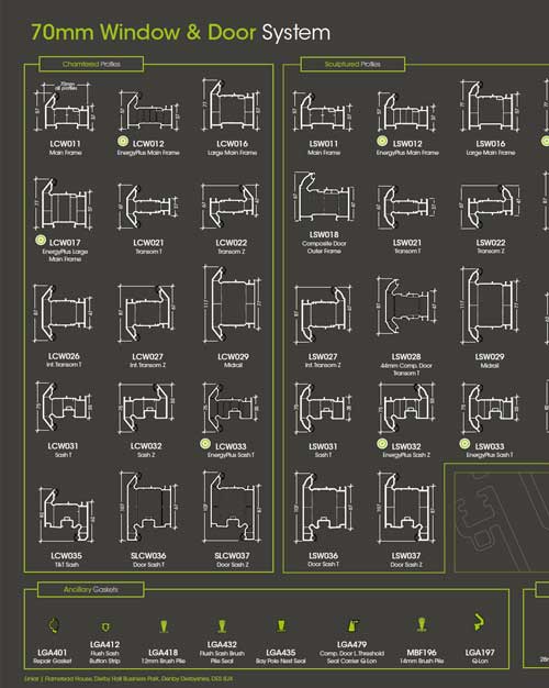 70mm window and door system