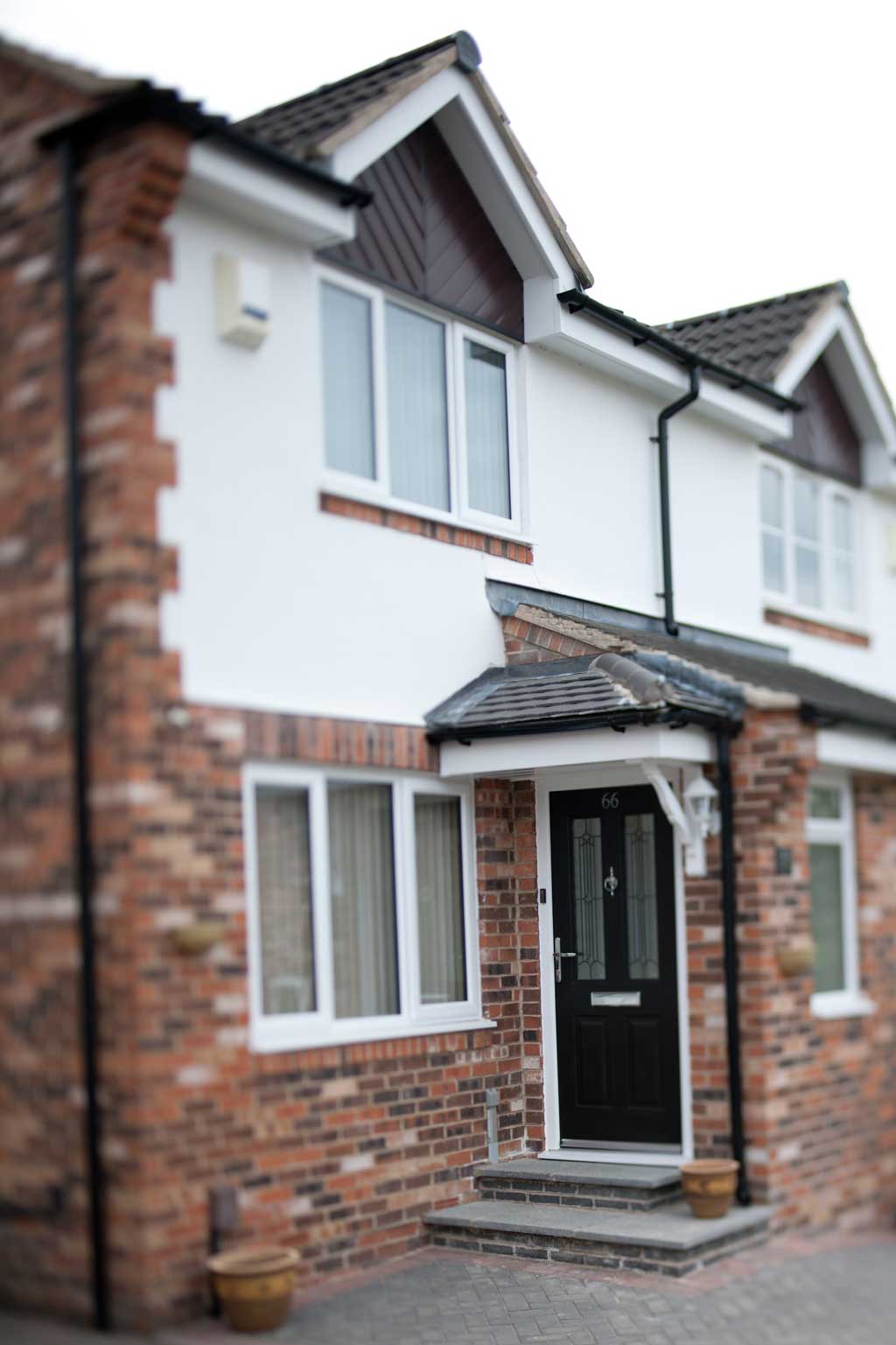 White Double Glazed Windows in a White House Swindon