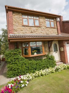 Beautiful House Exterior with Double Glazed Windows in Birmingham