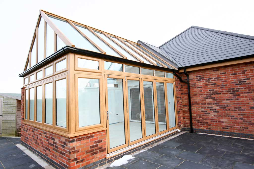 Brown Double Glazed Door in a Conservatory in Bristol